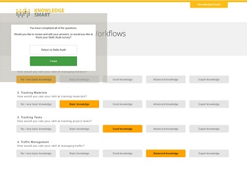 KnowledgeSmart Skills Audit Survey Interface